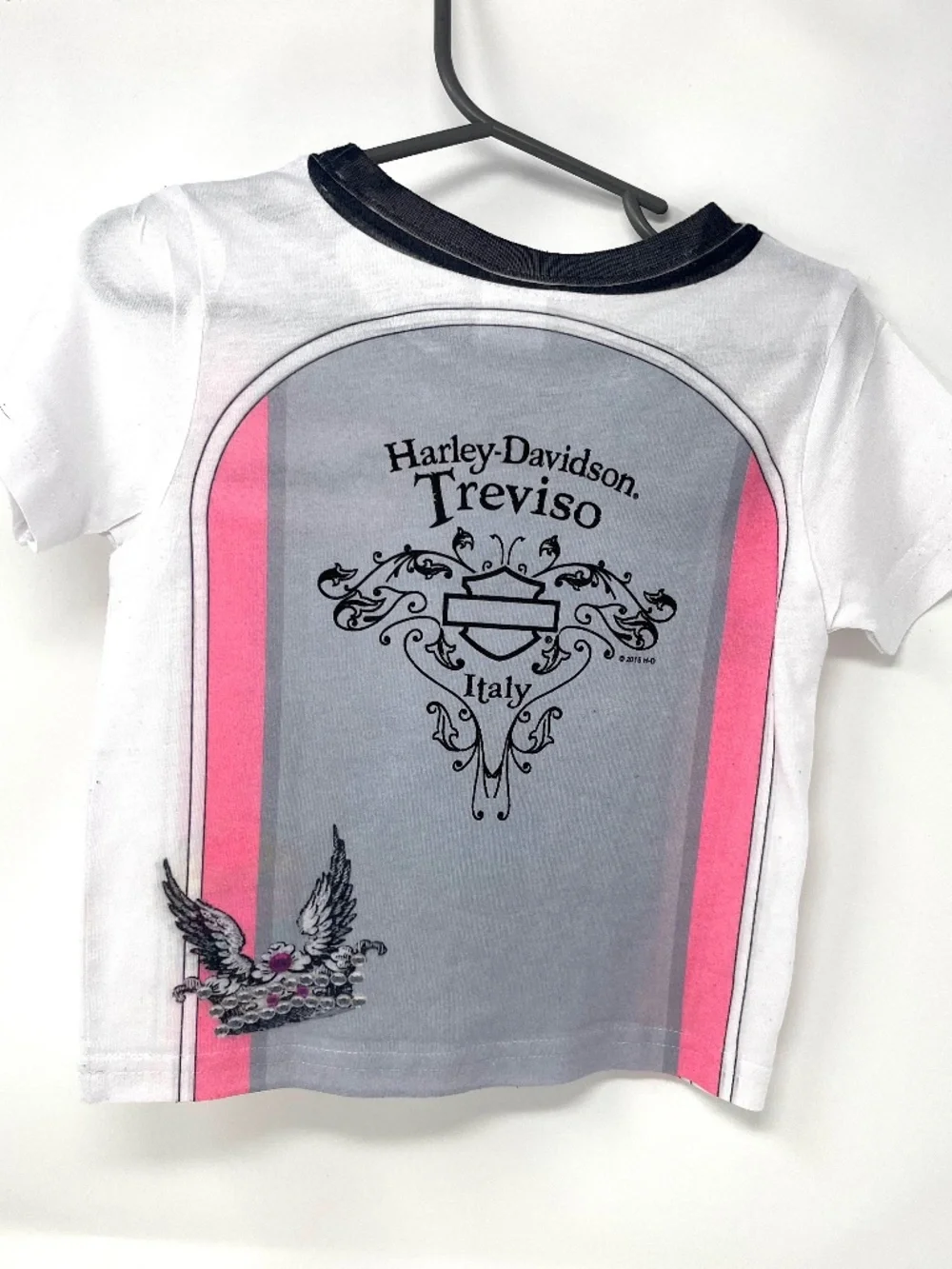 Harley-Davidson Treviso Italy Toddler Girl Tee 2T Princess Sugar Skull
